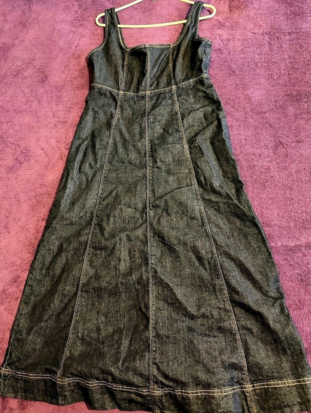 Dark denim blue Sleeveless Maxi Dress Like New